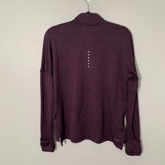 Nike Running Dri-Fit maroon long sleeve thumb holes lightweight sweatshirt - Picture 7 of 10
